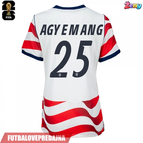Lacne Ženy Futbalové dres Spojené štáty Patrick Agyemang #25 MS 2026 Krátky Rukáv - Domáci